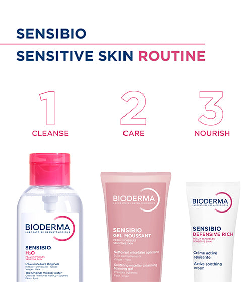 Sensibio Gel Moussant SLS Free Cleanser With Vitamin E-24h Hydration-Micellar Gel