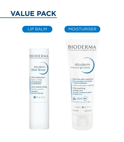 Value Combo- Atoderm Lip Balm & Atoderm Intensive Gel Creme