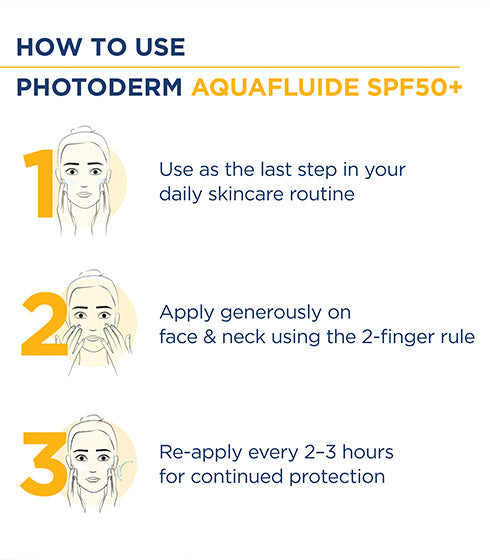Photoderm Aquafluide Claire Sunscreen - Tinted Sunscreen With Active Sun Defence