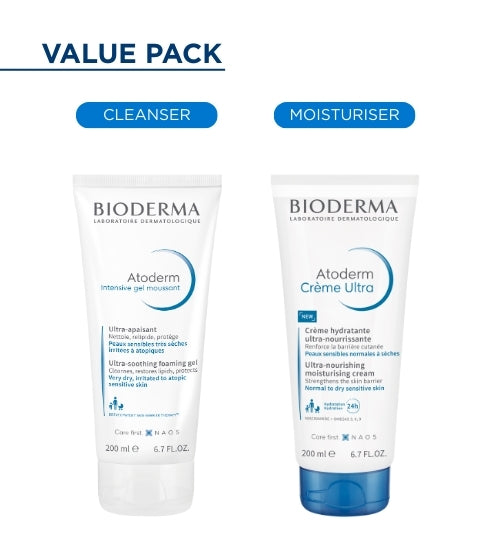 Value Combo - Atoderm Crème 200ml & Atoderm Intensive Gel Moussant 200ml