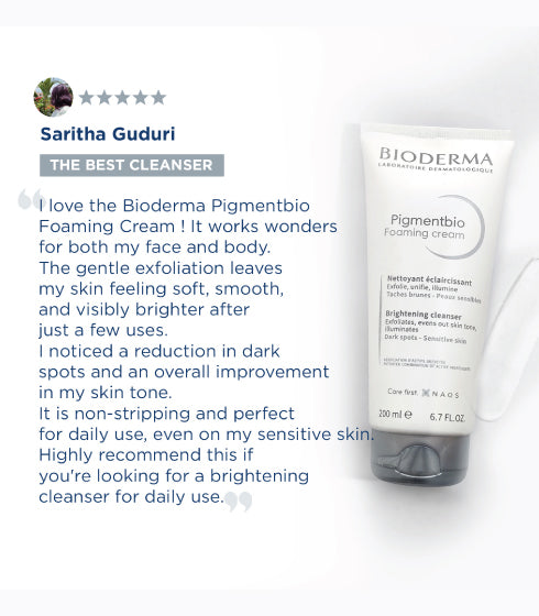 Pigmentbio Foaming Cream - Brightening Exfoliating Cleanser For Dark Spots
