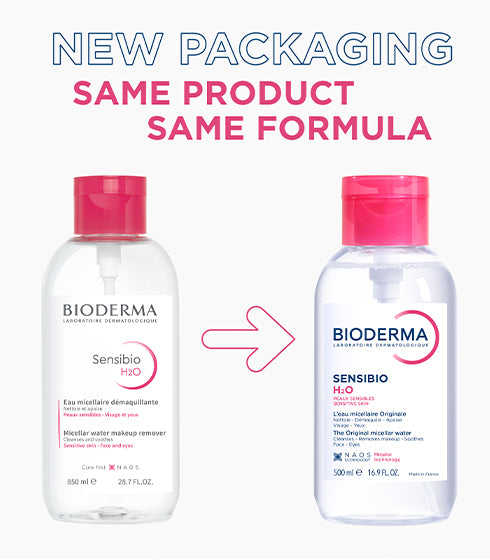 Sensibio H2O Dermatological Micellar Water - Gently Removes Makeup Prevents Clogged Pores Pump Bottle