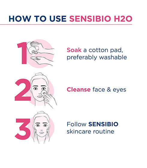 Sensibio H2O -  Dermatological Micellar Water - Gently Removes Makeup Prevents Clogged Pores